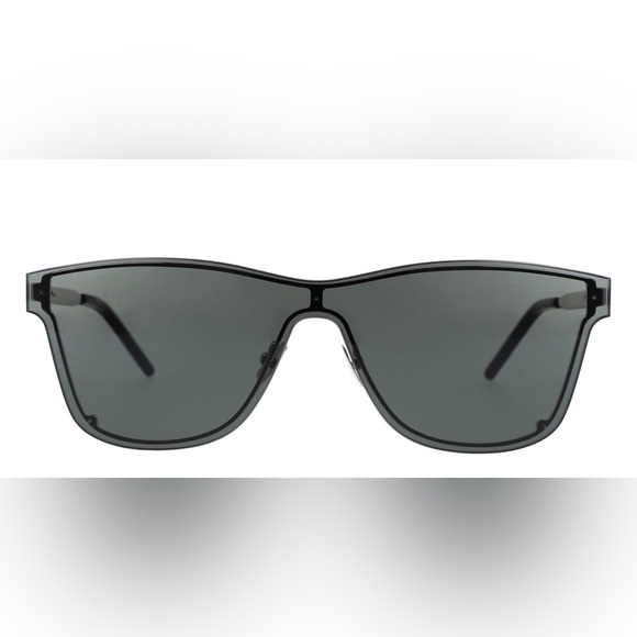 Saint Laurent SL 51 MASK Sunglasses Silver with Grey Lenses - Picture 3 of 8